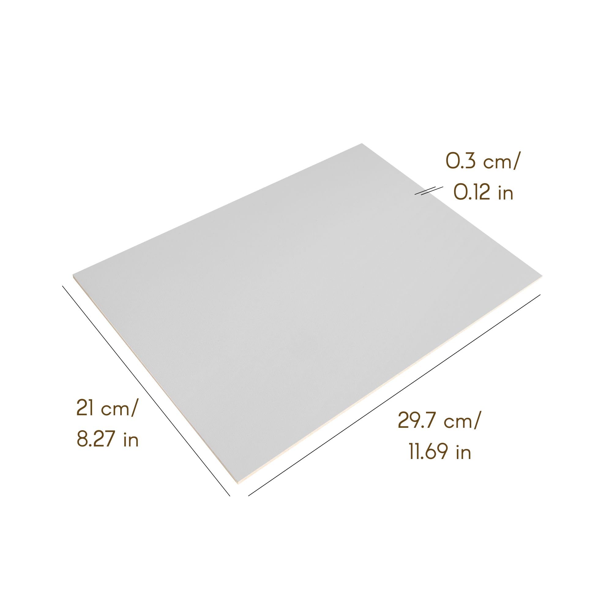 Creative Deco 10 x A4 MDF Board Sheet Grey, 10 x (A4 - 3 mm) - Image 4