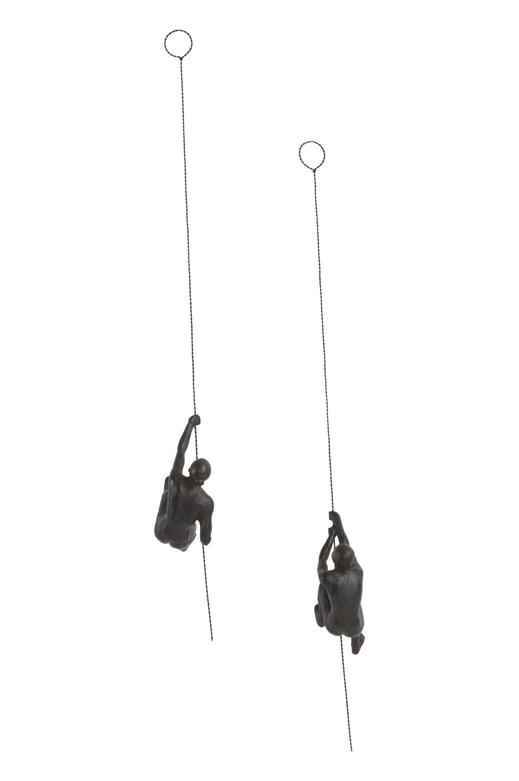 Jotex Female Climbers figurki dekoracyjne, 2 sztuki, rdzawy brąz
