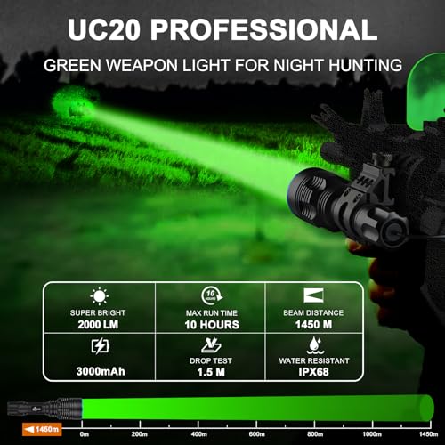 Image of UC20 Green Hunting Light Flashlight kit