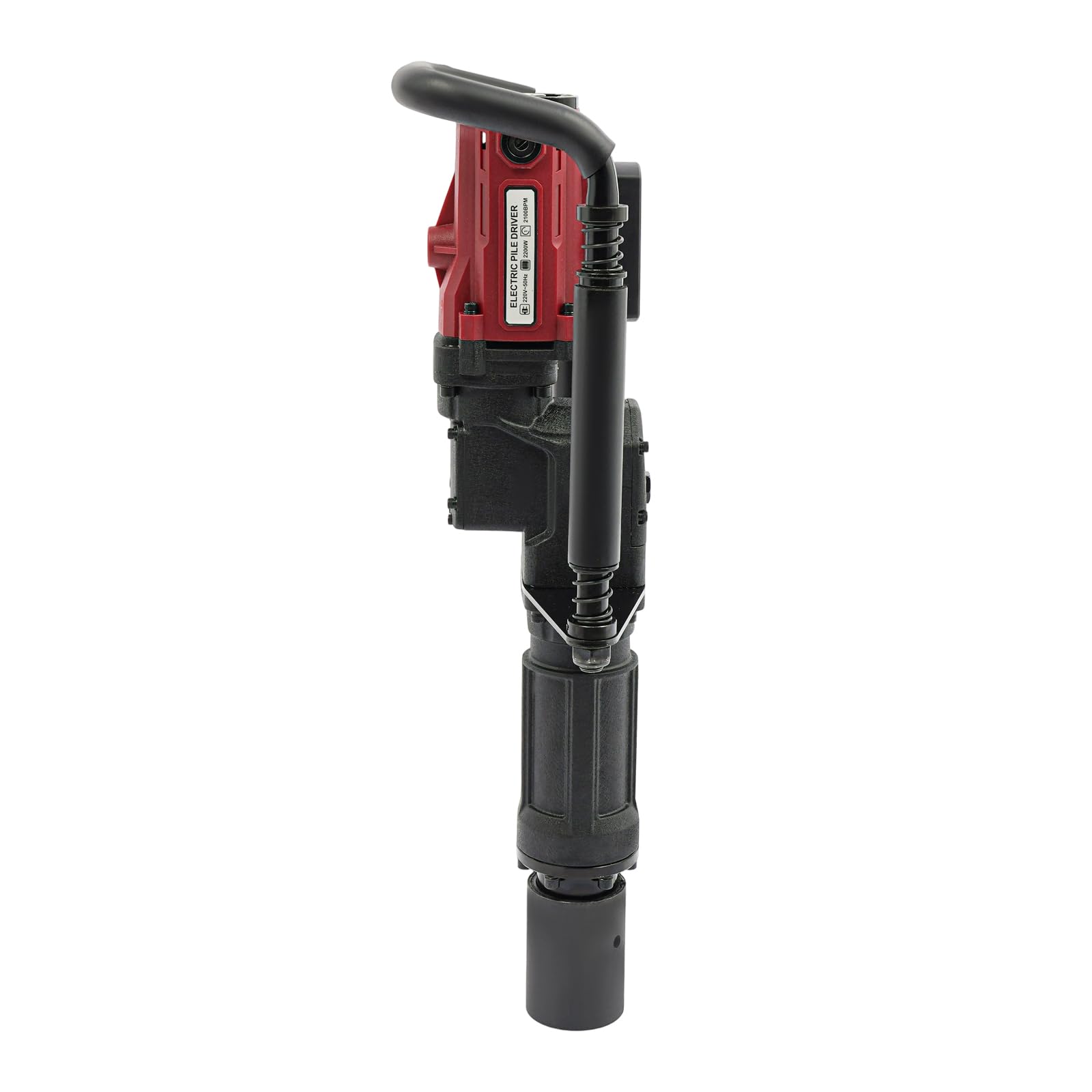 Martillo eléctrico eléctrico de 220 V 2200 W, martillo de demolición profesional, martillo de demolición manual 2100 ppm, para postes de madera, tubos de acero y tubos de hierro