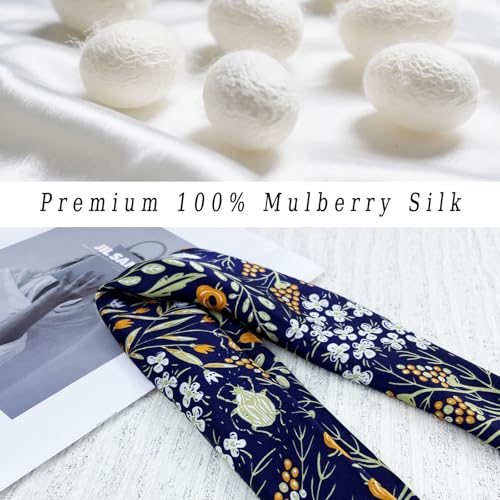 100% Mulberry Silk Scarf 21"x21" Lightweight Digital Small Square HeadScarf for Women,Bandana Neckerchief Fashion2