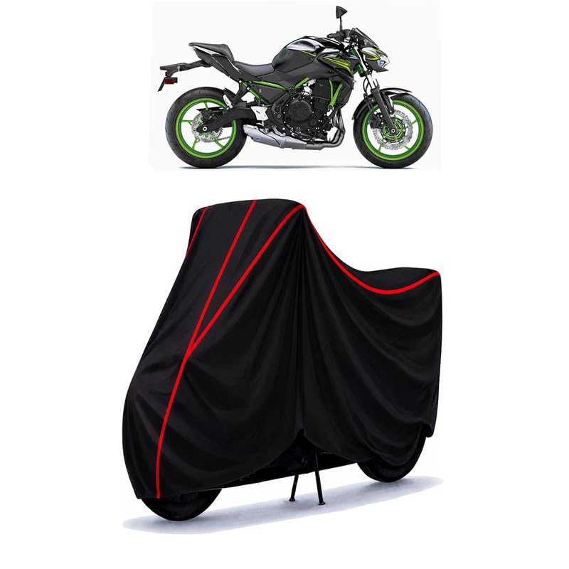 Image of Z650 Standard Water Resistant Bike Cover for All Motorcycles & Rain | Heavy Duty Taffeta Fabric | UV Protection, Dustproof, Scratchproof | All Weather Two Wheeler Body Cover with Elastic Bottom