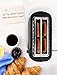 IKICH Toaster 4 Slice, Toaster 2 Long Slot Stainless Steel, Warming Rack, 6 Browning Settings, Defrost/Reheat/Cancel, Removable Crumb Tray, 1300W