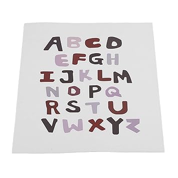 KTM Healthcare Baby Wall Picture, Simple PE Coating Interactive Easy Pasting Kids Learning Poster Exquisite Pattern for Kids Room(Letter)