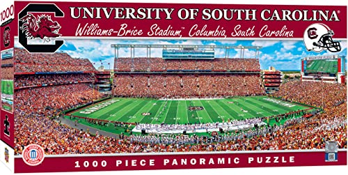 Image of MasterPieces NCAA South Carolina Fighting Gamecocks, Stadium Panoramic Jigsaw Puzzle, Willaims Brice, 1000 Pieces