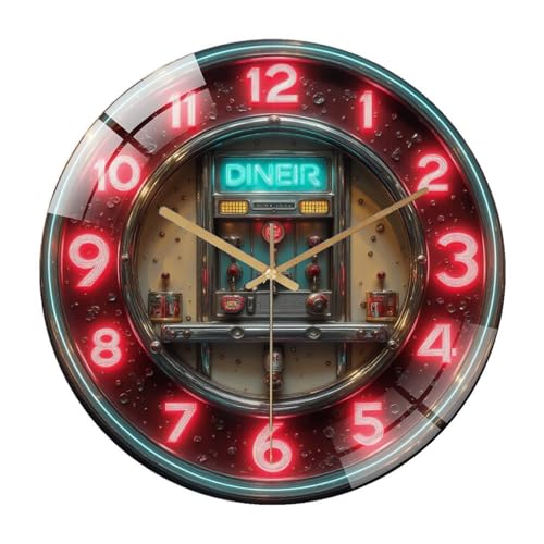 Reloj de Pared Redondo de Vidrio Templado 12 Pulgadas miniatura 1