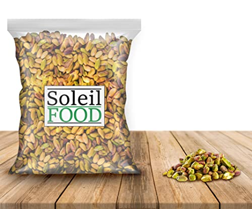 Soleilfood Pistazien ungesalzen geschält ohne Schale 0,5 kg Pistazienkerne feinste Qualität Gentechnikfrei