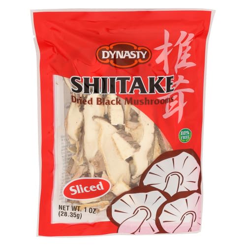 Dyn​​as​ty Dried Shiitake Mushrooms Black Sliced 1 oz (Pack of 24)