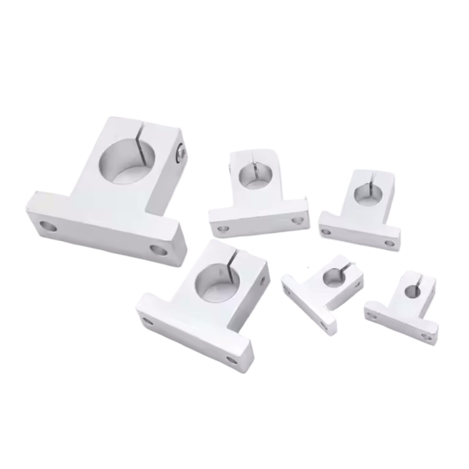 Linear Rod Rail Shaft Support 1pc Linear Optical axis Vertical Support Aluminum Alloy Bearing Frame Polished Rod Holder SK8 10 12 13 16 20 25 30 35 40 mm(Sk 13mm)