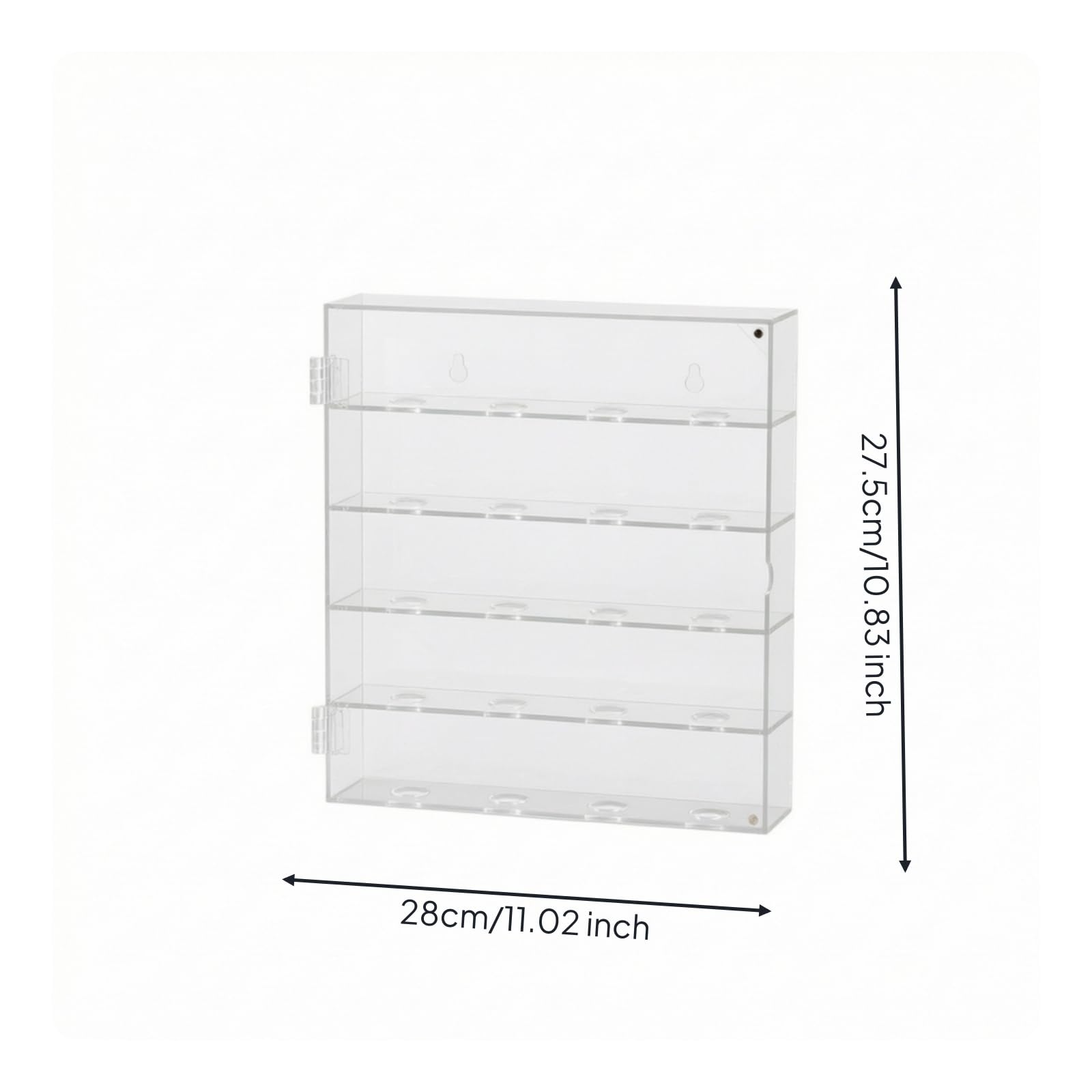 Vitrina Pelotas Golf con Montaje en Pared Transparente Vitrina Pelotas Golf Estante para Golfistas , 20 Bolas