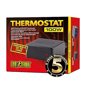 Exo Terra Reptile Electronic On/Off Thermostat, 100 W