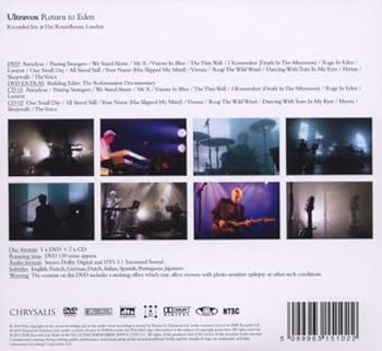 ミュージック ULTRAVOX RETURN TO EDEN DVD Ultravox – Return To Eden – CD (Album), 2010 [r2226761