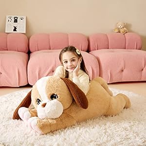 Giant Labrador Dog Stuffed Animal Plush Soft Toy,Large Yellow Labrador Puppy Toys Jumbo 30″ Cute Big Size Huge Plushie,Birthday Gifts for Kid