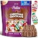 Madelaine Solid Premium Milk Chocolate Mini Santas, Wrapped In Italian Foil Featuring Assorted Designs - 1/2 Pound