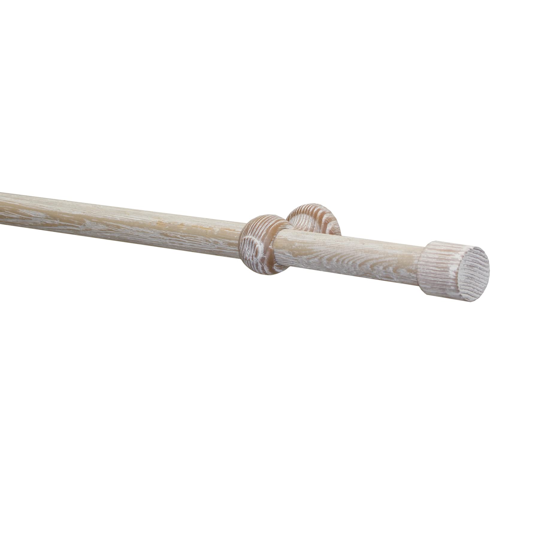 GARDINIA Gardinenstangen-Set Shorty, 1-Lauf, Ø 25 mm, Castell-Eiche, 160 cm
