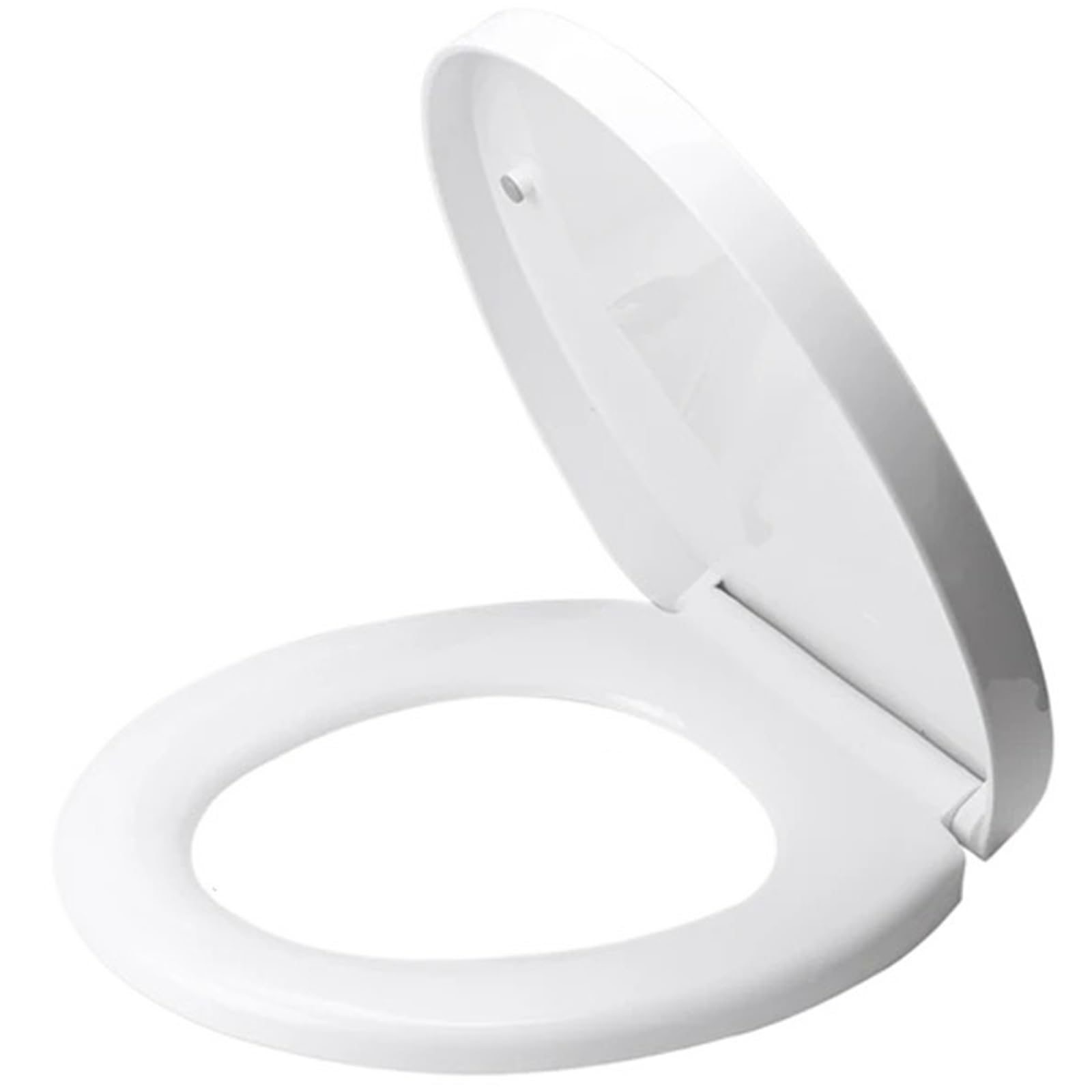 Ciopljhkl White Bidet Toilet Seat Lid Quiet-Close Heavy Duty Slow Close Bowl Seats Quick Release Easy Cleaning Removable Cover Pad O/U-Shape For Bathroom