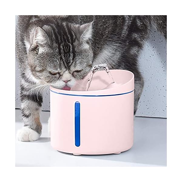 DOGNESS-1L-Pet-Water-Fountain-Healthy-and-Hygienic-Drinking-Fountain-Super-Quiet-Flower-Automatic-Electric-Water-Bowl-for-Dogs-Cats-Birds-1L-Pink Healthy and Hygienic Drinking Fountain
