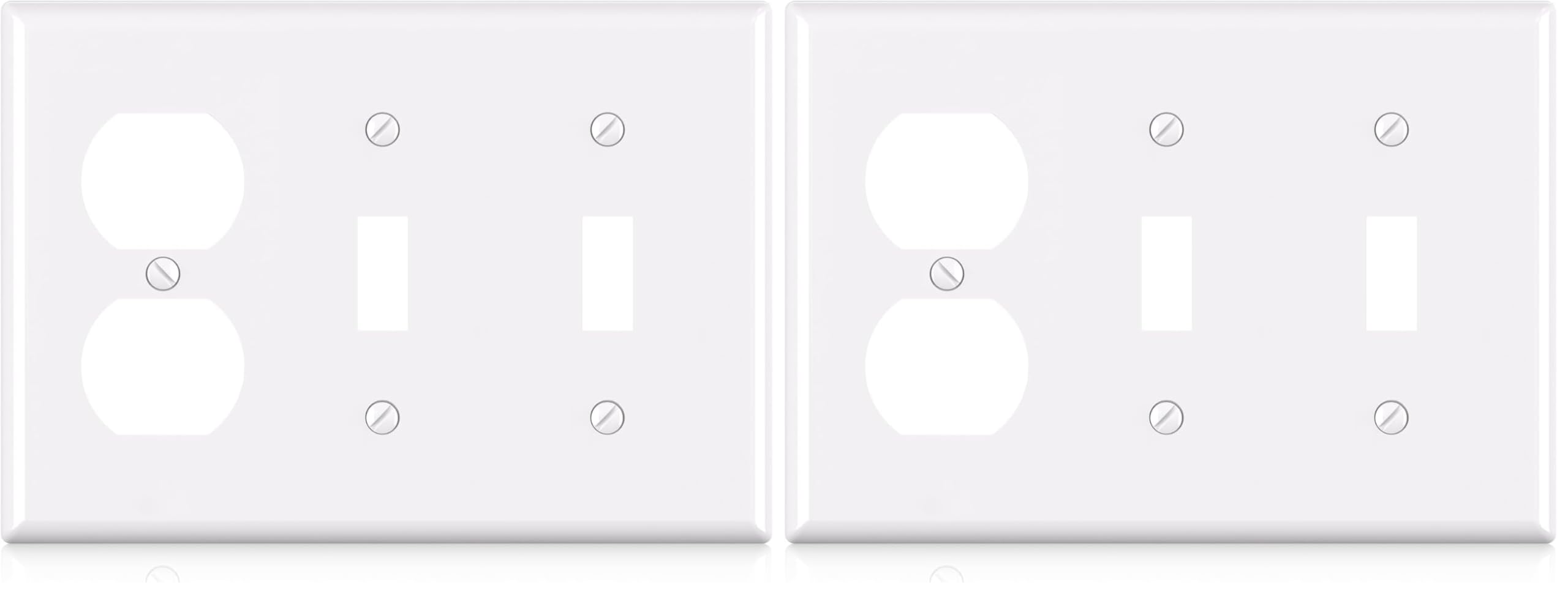 3-Gang Wall Plate - Switch & Outlet Combo -8 3-Gang Wall Plate - Switch & Outlet Combo -8