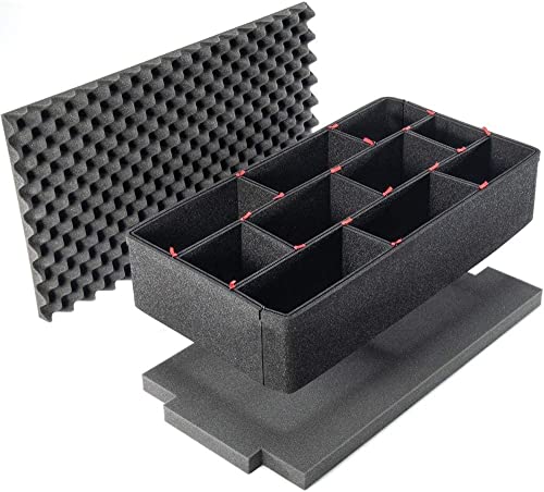 PELI 1510 Set de Divisores Trekpak, Accesorio Original para Maletas Protector, Compatible 1510, Color: Negro