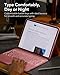 ESR iPad Air 13 Inch Case Keyboard (M3/M2, 2025/2024), Keyboard Case with Trackpad, Magnetic Detachable Keyboard with Backlit Keys, Fully Adjustable Portrait/Landscape Stand, Ascend Series, Pink