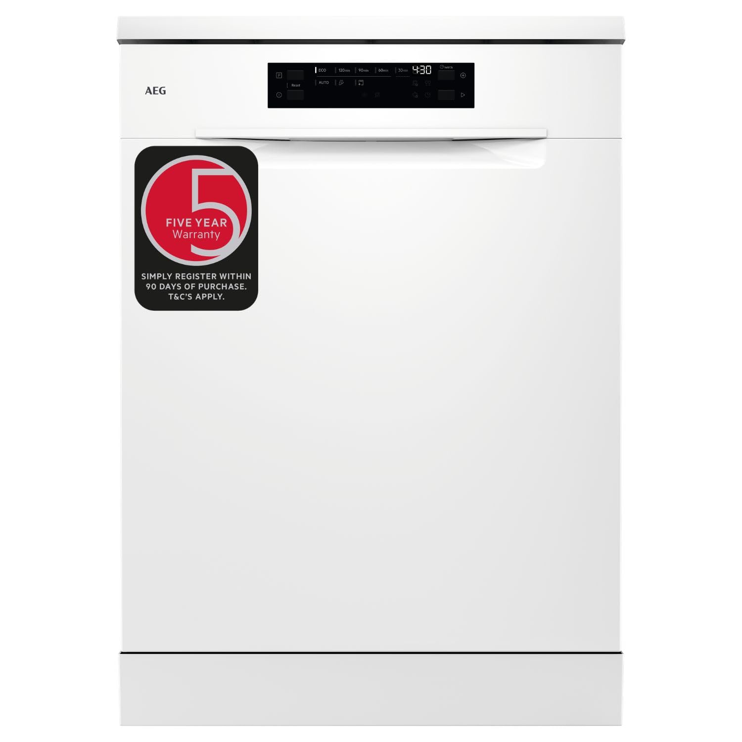 AEG Freestanding Dishwasher GF5200D1SNW, 13 Settings, Class E, White
