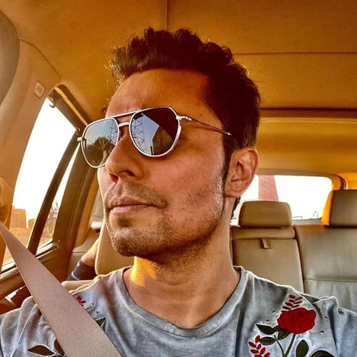 Image of Dervin UV Protected Round Sunglasses for Men and Women