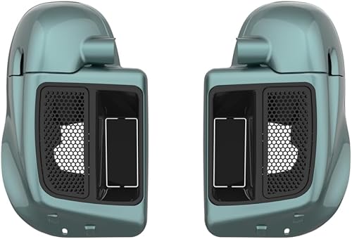 Miniatura 91 de Moto Onfire River Rock Gray (brillante) carenados inferiores aptos para H-D Touring Street Road King Glide FLTR 2014-2023, kits de calentadores