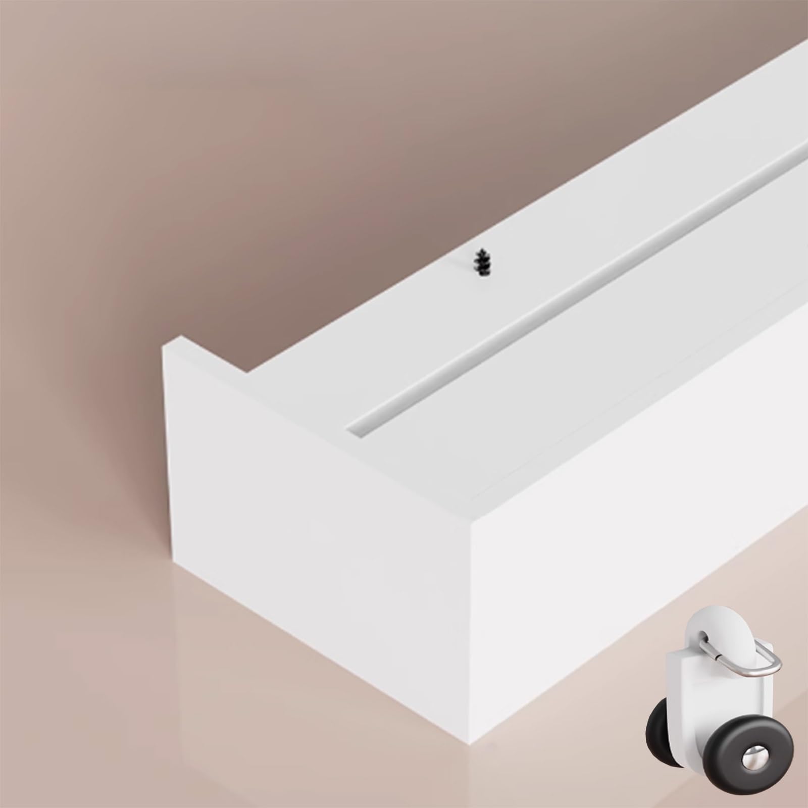 Rail intégré robuste pour cloisons de séparation de pièce et studio moderne