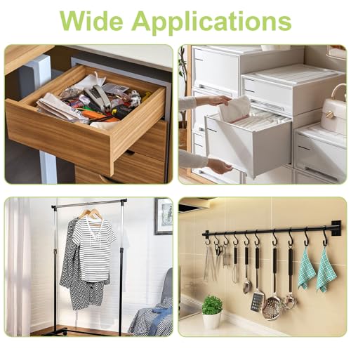 Image of Low Friction Tape, 2Rolls Self-Adhesive Teflon Fabric Tape Curtain Drawer Glide Tape, Noise & Friction Reduction Surface Protection for Wood Drawer Cabinet Curtain (10 Meters Per Roll)