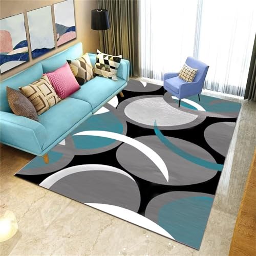 AITROMNI Camere Da Letto Moquette Da Esterno Tappeto della stanza della gioventù grigio-blu accessori per ufficio antiscivolo e antivegetativi Tappeto Per Cucina 140X300CM