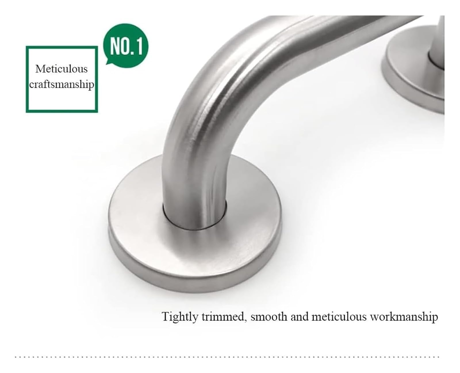 Poręcz w łazience Poręcz prysznicowa ze stali nierdzewnej szczotkowanej, montowany na ścianie drążek zabezpieczający do toalety, pomoc w ukrytym montażu Uchwyty do kąpieli Wieszak na ręczniki dla star
