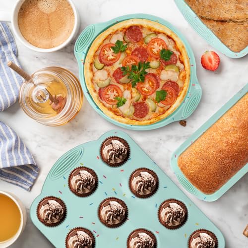 6pcs Nonstick Silicone Bakeware Sets with Baking Pan - Image 6