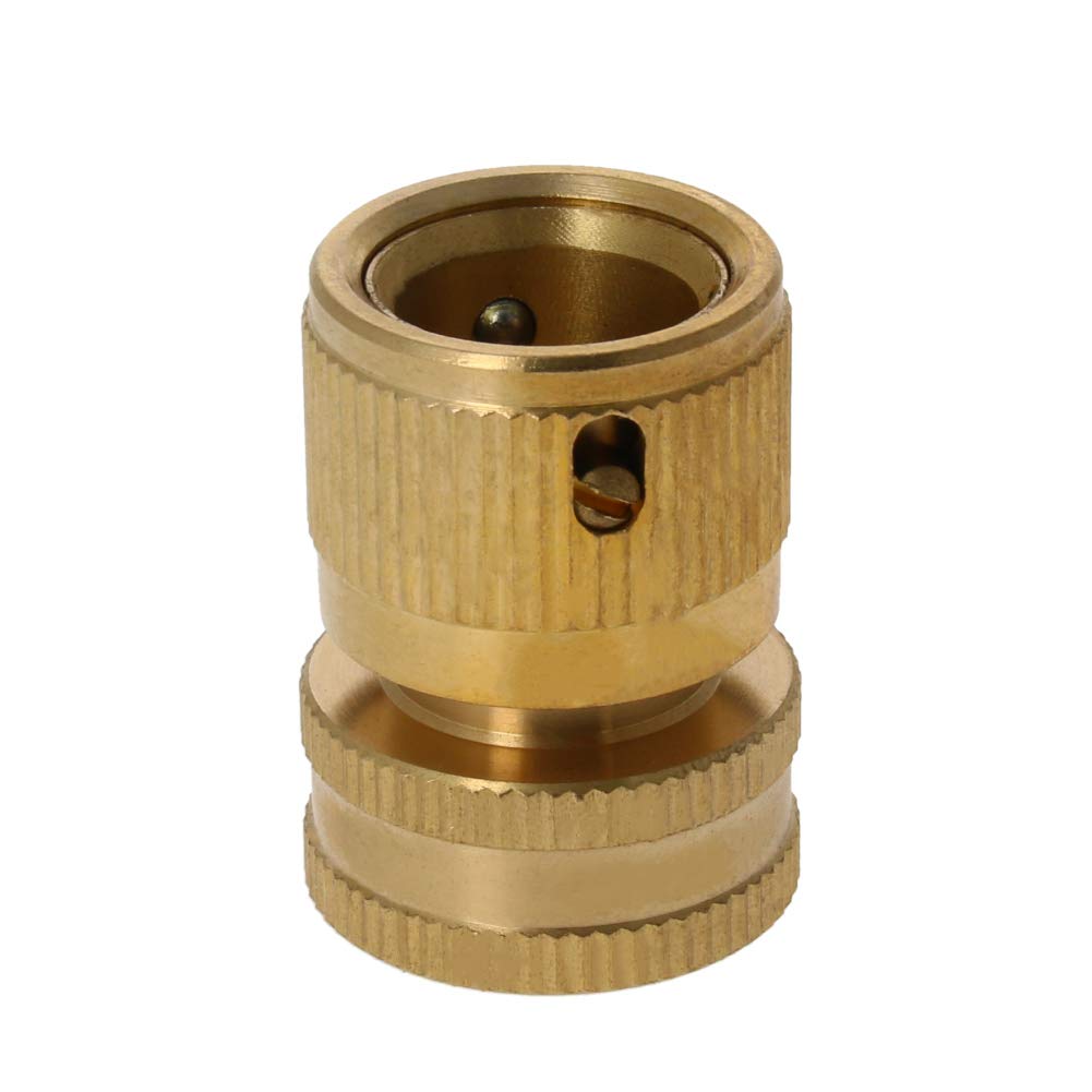 Othmro 4Pcs connettori rapidi per tubo dell'acqua da giardino e prato da giardino, adattatori per rubinetto, dimensioni di connessione 5/8 connettori rapidi in ottone adattatori per tubo da giardino