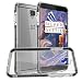 OnePlus 3T / OnePlus 3 Case, Orzly Fusion Bumper Case Cover Shell for OnePlus THREE (Original 2016 Model & 3T Version) Protective Hard Cover with Impact Absorbing BLACK Rubber Rim & Clear Back Panel
