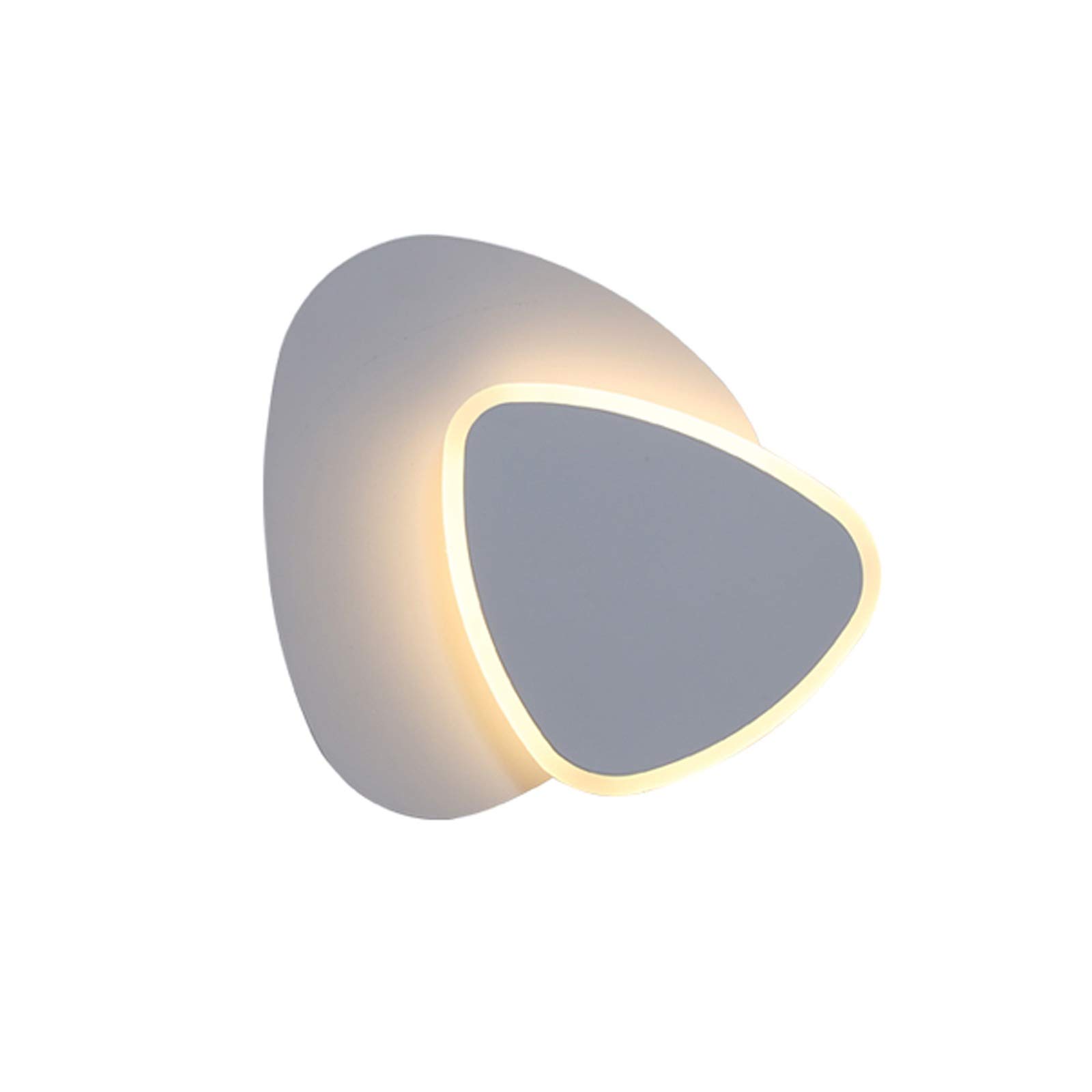 Compatible con la sala de estar - LED Simple Personalidad Dormitorio Mesita de noche Escalera Pasillo Montado en la pared Lámpara de pared giratoria con pantalla acrílica Apliques de pared Present