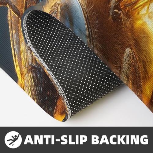 Tapetes de cocina cómodos de pie con diseño acolchado de abeja 6