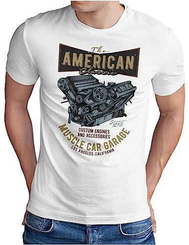 Tee shirt voiture américaine OM3 le look idéal pour les rassemblements de tuning et grands Big-Block