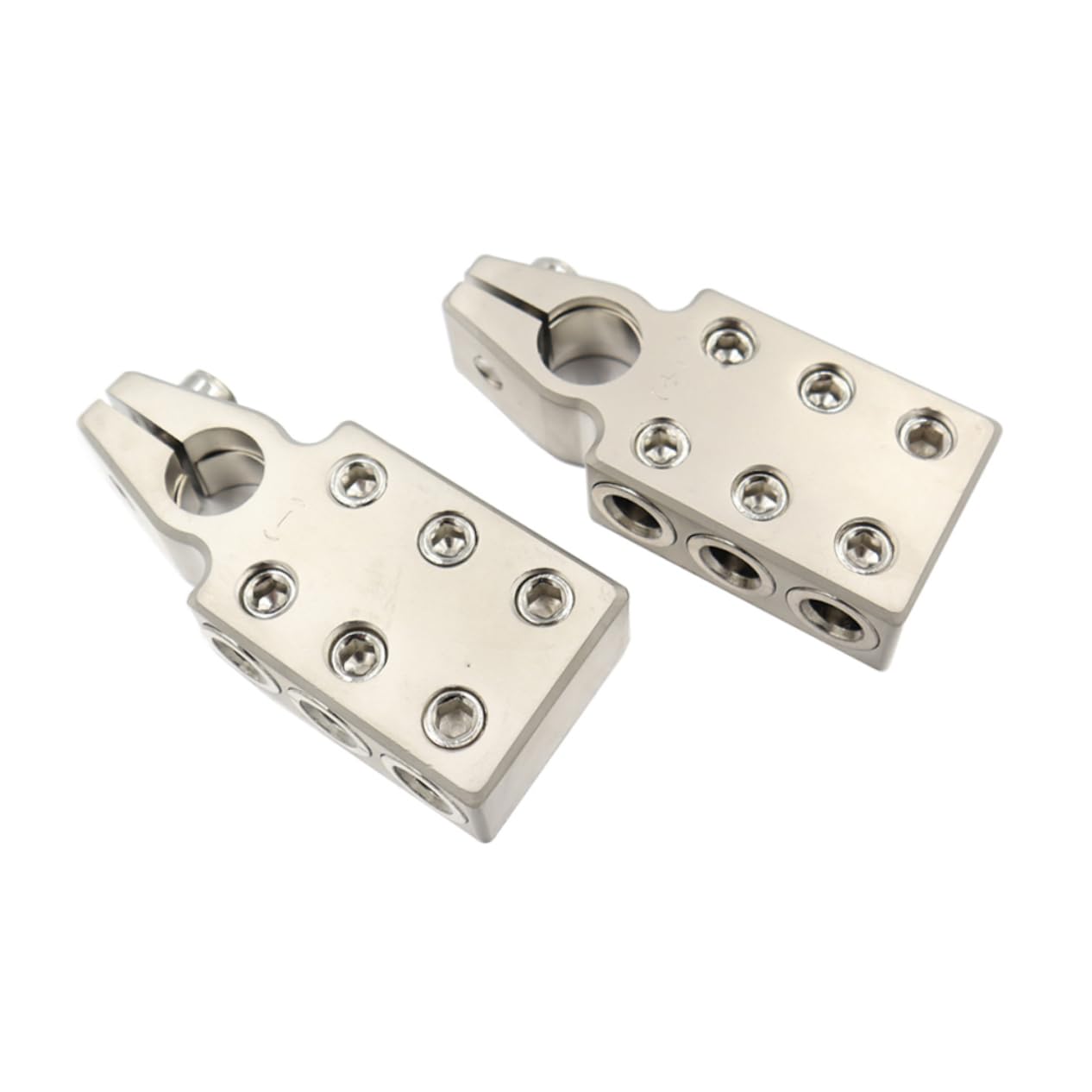 PartyKindom Connecteur de Borne de Batterie Automobile, Pince en Alliage de Zinc, Résistance la Corrosion, pour Voiture et Camion, 2/0 Awg