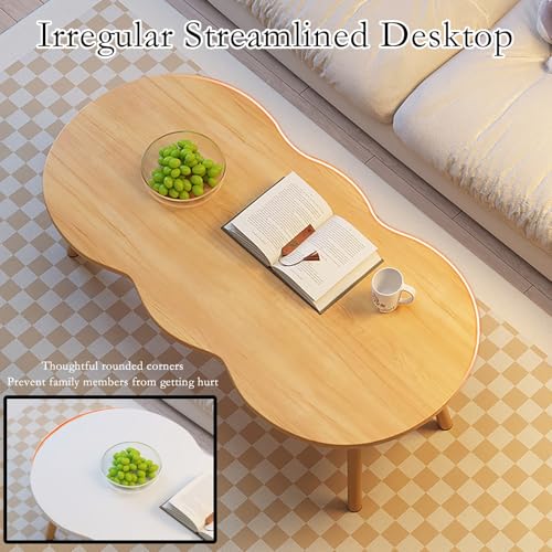 Table basse minimaliste irrégulière au design industriel moderne - 7