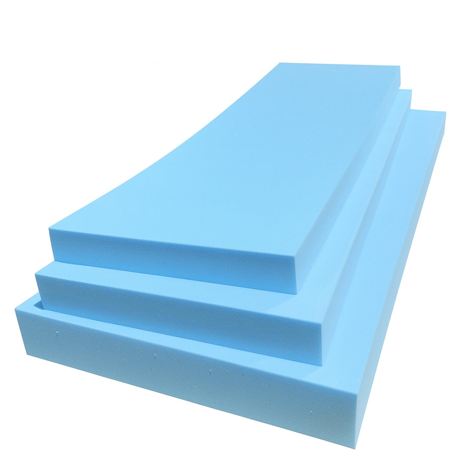 High Density Blue Upholstery Foam Cut to Size – Custom Cushion Padding for Sofa, Chair, Garden Bench, Dog Bed & Campervan – Furniture Replacement Foam (Made to Order) (4.0 Inches, 22" x 30")