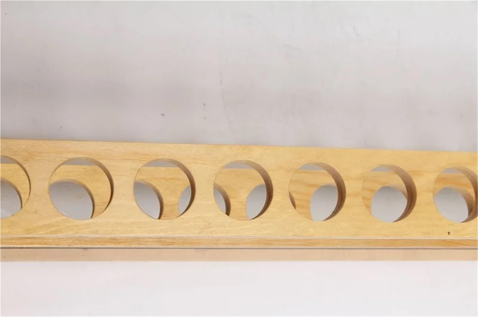 Gradilla para tubos de ensayo Soporte de madera for tubos ensayo, soporte for bureta, for laboratorio, estante, suministros escolares, 28mm x 12 agujeros