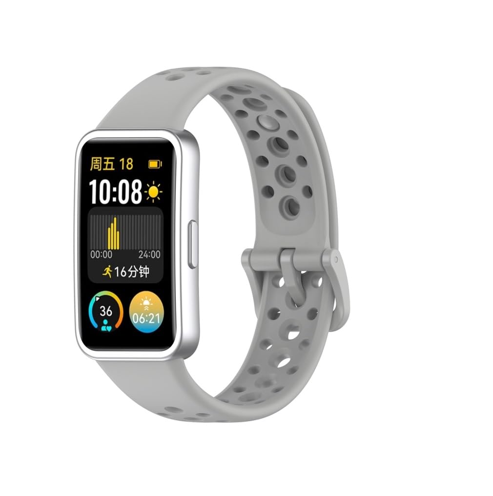 Replacement Silicone Smart Adjustable Band Compatible with Huawei Band 9/Band 9 NFC/Band 8/Band 8 NFC Breathable Wrist Strap Bracelet Band, Soft And Durable