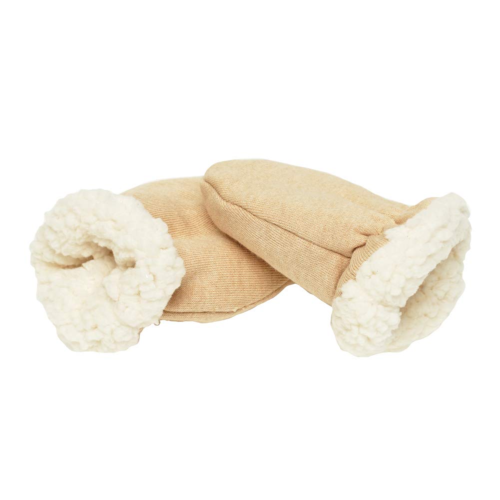 Baby-Fäustlinge aus Sherpa-Fleece, gefüttert, 0–24 Monate