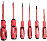 Jogo Chave Isolada 1000V Eletricista NR10 Fenda Philips 6Pçs