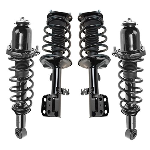Image of TRQ Front and Rear Strut & Coil Spring Assembly Set Driver & Passenger Sides Compatible with 03-08 Pontiac Vibe Toyota Matrix