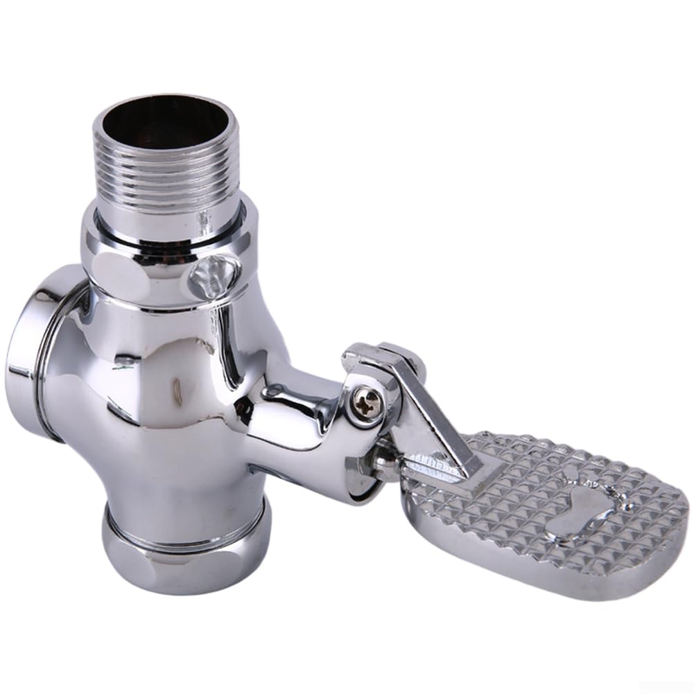 Robinet de chasse d'eau en cuivre hygiénique avec commande au pied robuste