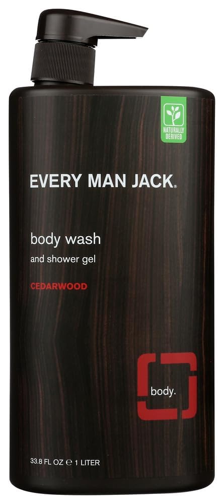 Every Man Jack Body Wash, Cedarwood 33.8 Oz (Pack of 1)