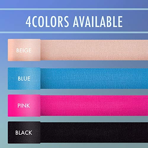 Haruto Kinesiology Sports Tape, For Pain Relief Strong Support, Therapeutic Tape Physio For Athletic Sports Recovery, 20 Precut 10” Strips (Sensitive Black For Novice) #TOP2