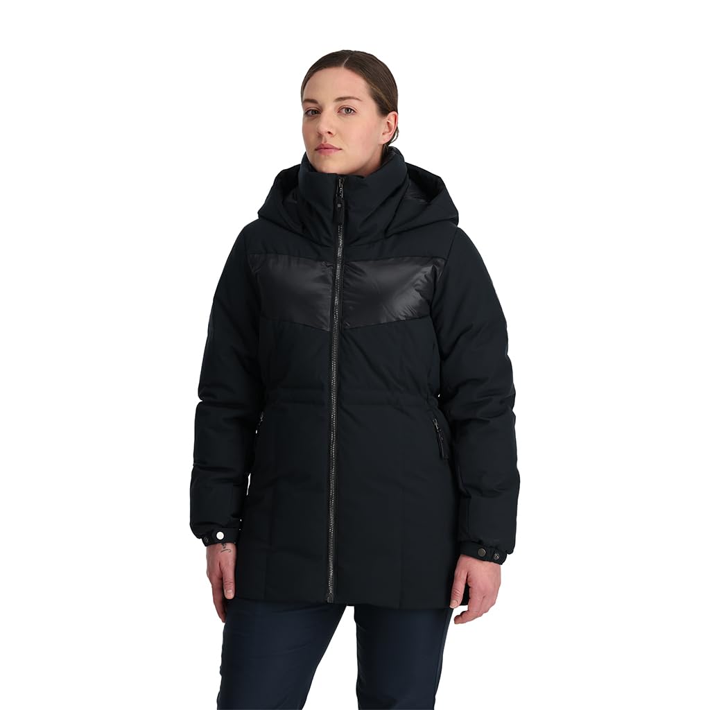 Spyder Women's Eastwood Long Down Hooded Jacket