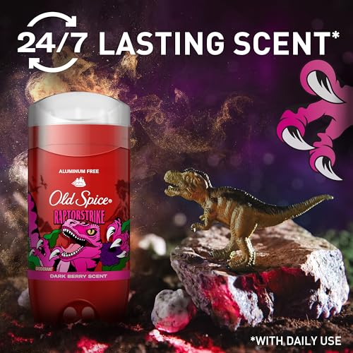 Old Spice Deodorant for Men, Aluminum Free, Raptorstrike, 3.0 oz Pack of 3 | Dark Berry Notes | 24/7 Clear Odor Protection | Helps Fight Odors | 24/7 Freshness & Long-Lasting Scent | Wild Collection - image 4